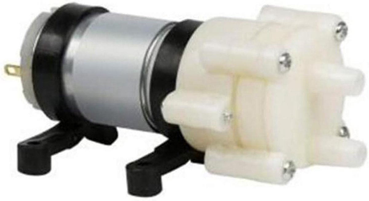 Micro Waterpomp - Membraanpomp DC - Water Circulatie - Zelfaanzuigend - 90 x 40 x 35 mm - Zwart