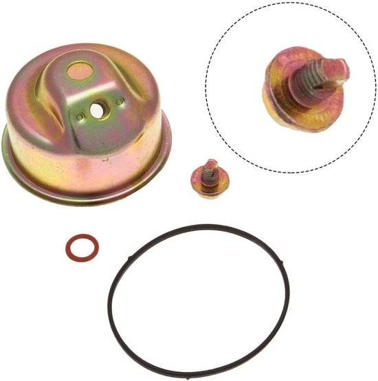 Carburateur Vlotterkom - Reparatieset Motoronderdelen - Motoronderhoud - Duurzaam Metalen Ontwerp - 5 x 5 x 4 cm - Zilver — afbeelding 3