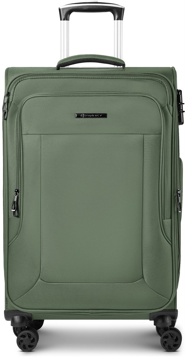 Franky Melbourne 3.0 4-wiel trolley 69 cm met uitbreidingsplooi - Zachte bagage - Combinatieslot - olive