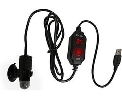 Aquarium Verwarmer - Mini Boiler - Water Temperatuur Regelen - USB Laagspanning - 2L Aquarium - Zwart