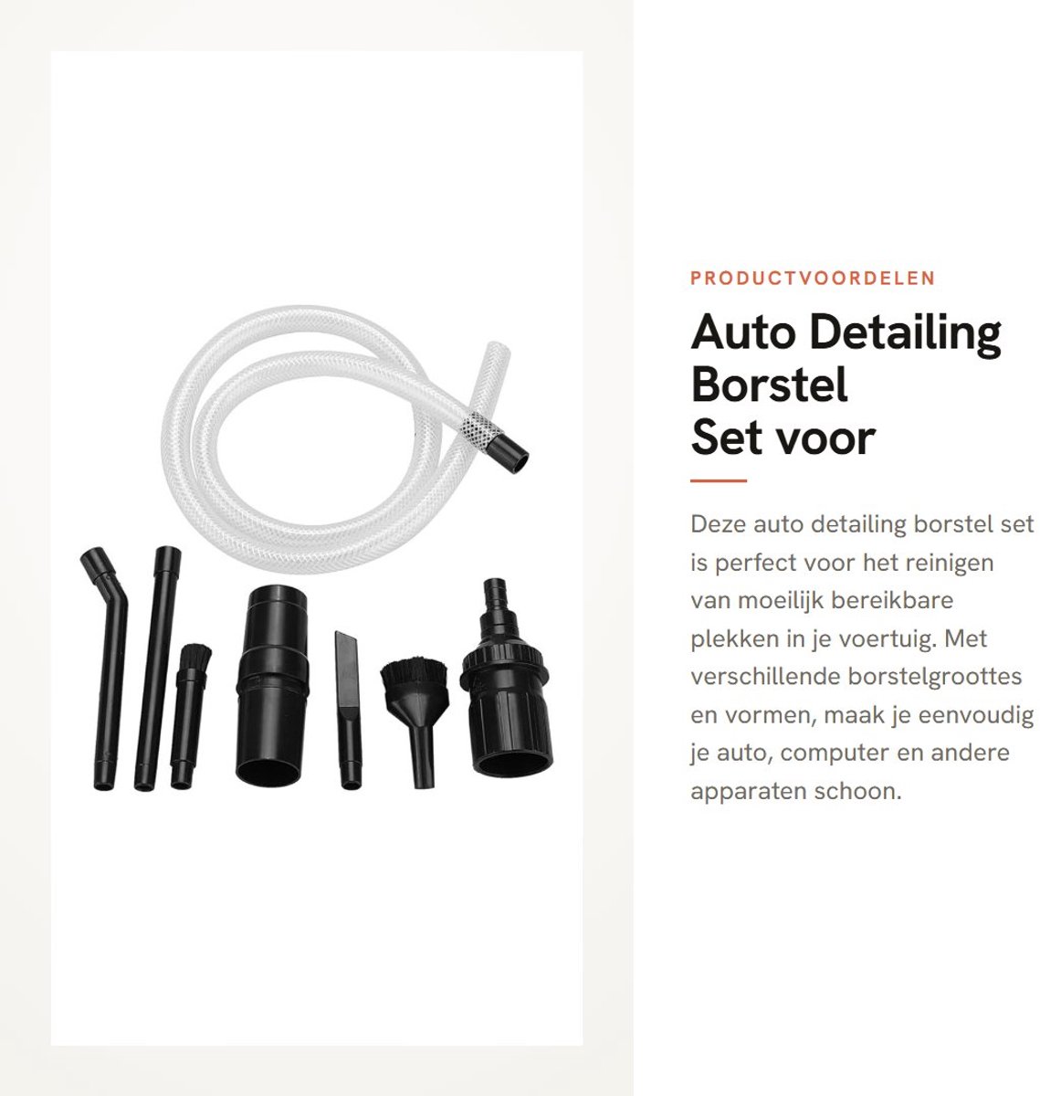 Dailygoods - Auto Detailing Borstel Set voor Reiniging
