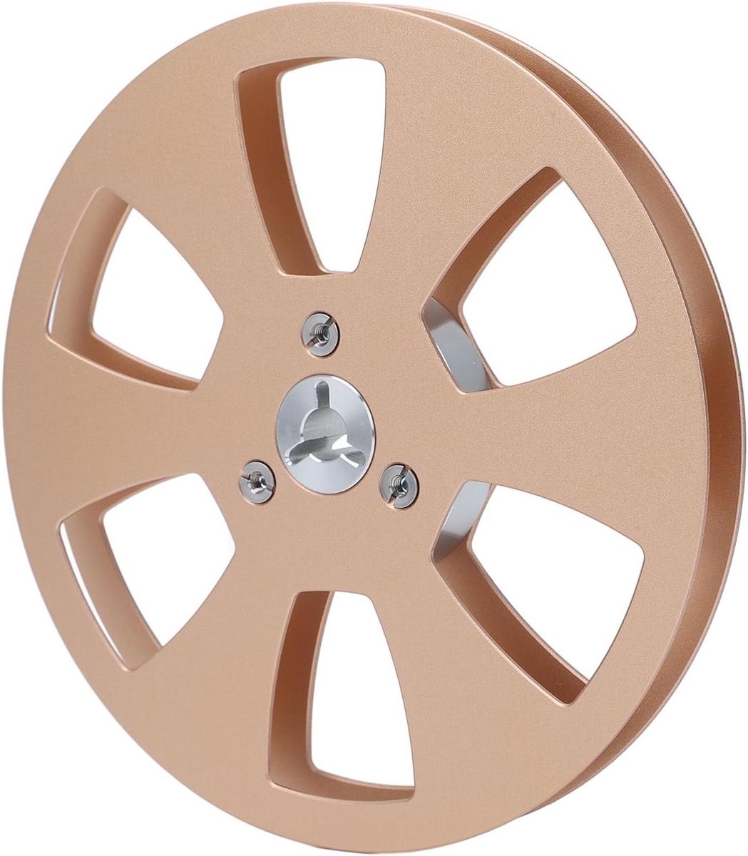 Lege Tapespoel - Spoel voor Bandrecorder - Audioliefhebbers Gebruik - Aluminiumlegering Constructie - 5 Inch Diameter - Goud