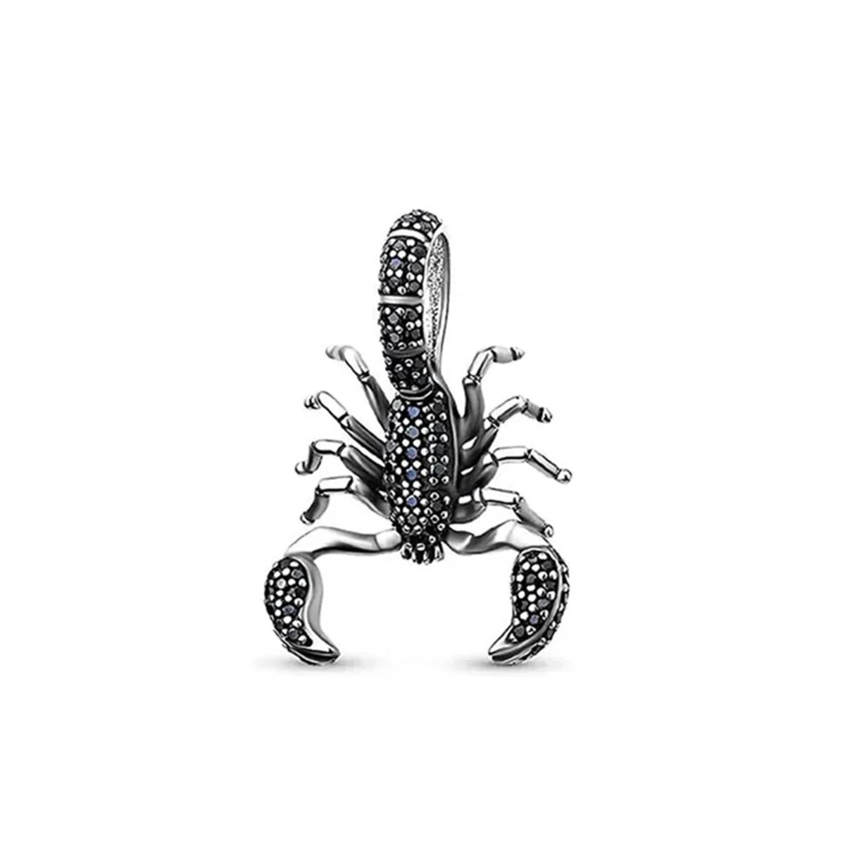 Schorpioenbedeltje voor armband en Ketting, cadeaus voor haar, 925 Sterling Silver Scorpion Charm - Keen Jewel