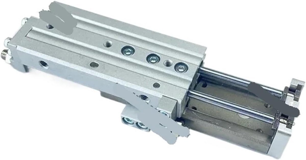 Luchtcilinder - Industriële cilinder - Automatisering - Compact ontwerp - MXQ16-40A - Zilverkleurig