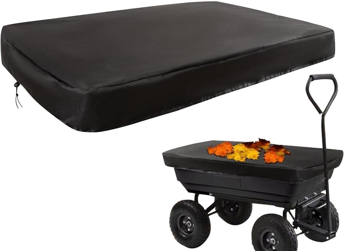 Afdekzeil Tuinwagen - Hoes Kruiwagen - Bescherming Tuinwagen - Waterdicht Oxford Weefsel - 150 x 95 cm - Grijs