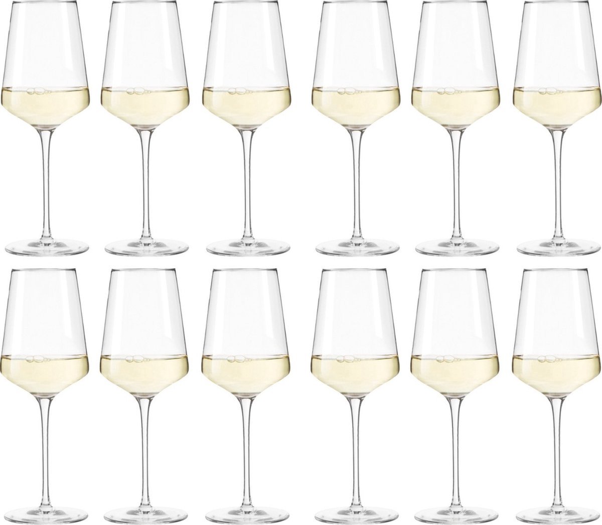 Bol.com ​Leonardo Wijnglazenset Puccini - 18-delig - Set van 6 Rode Wijnglazen (750 ml), 6 Witte Wijnglazen (560 ml) en 6 Champa... aanbieding