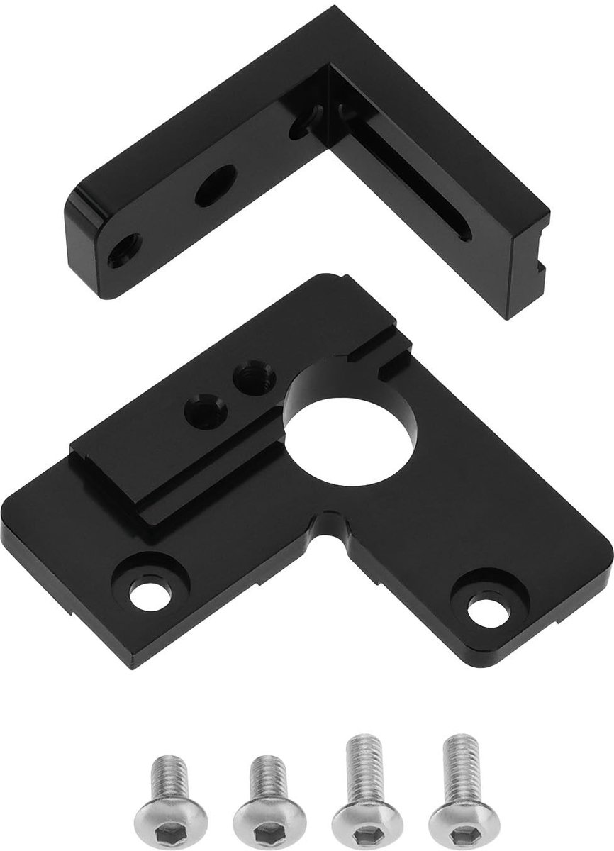 Dailygoods- Touch Sensor Mount Verstelbaar - 2x Sensor Mount - Compatibel met Ender 3/CR-10 - Aluminium - Eenvoudig te installeren - Zwart - Sensorbevestiging
