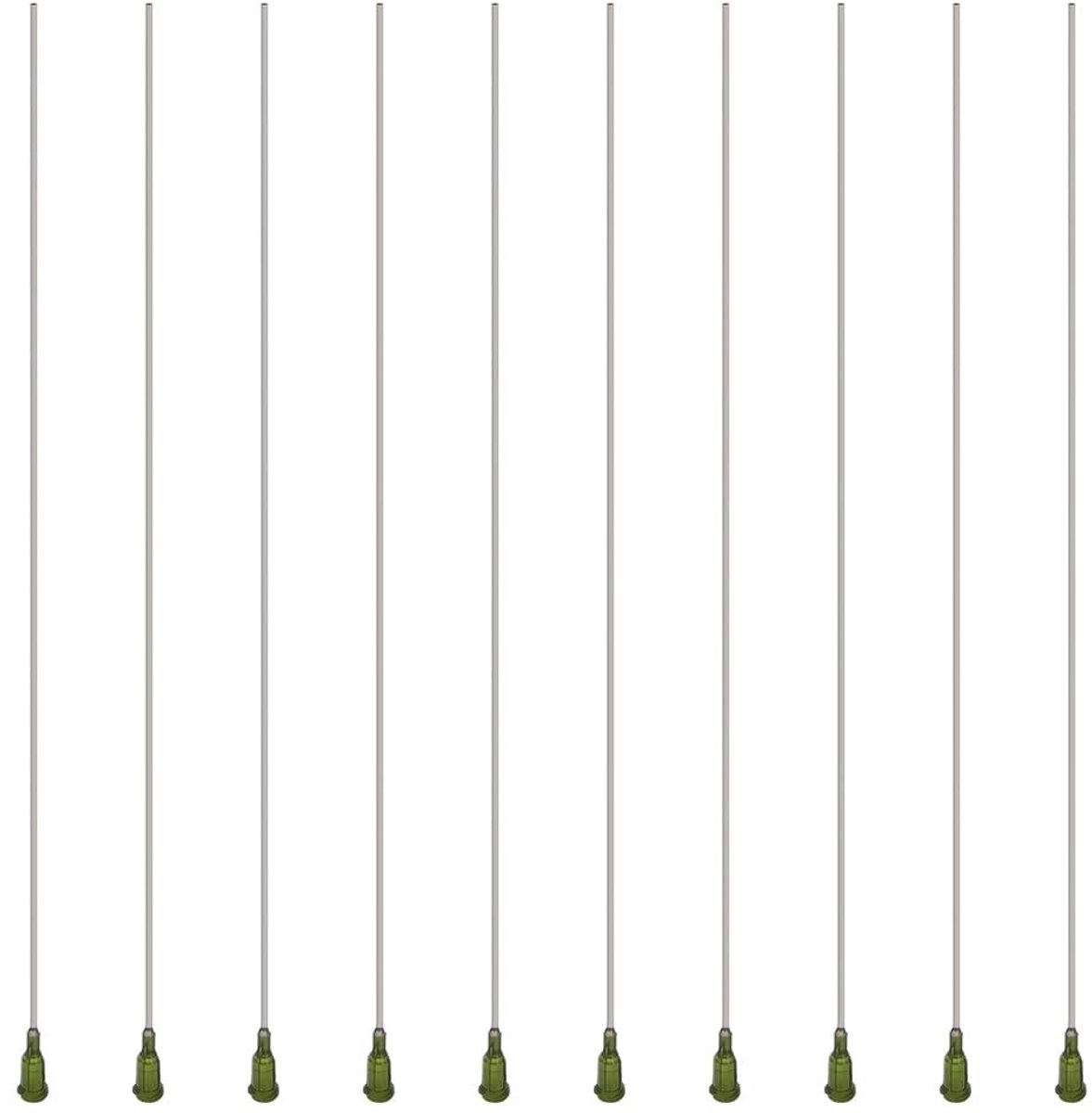 Dailygoods- Dispensernaald 10 stuks - Roestvrij Staal - Luer Lock Aansluiting - Stompe Punt - Precisietoepassingen - 7,5mm Diameter, 272mm Lang - Naald