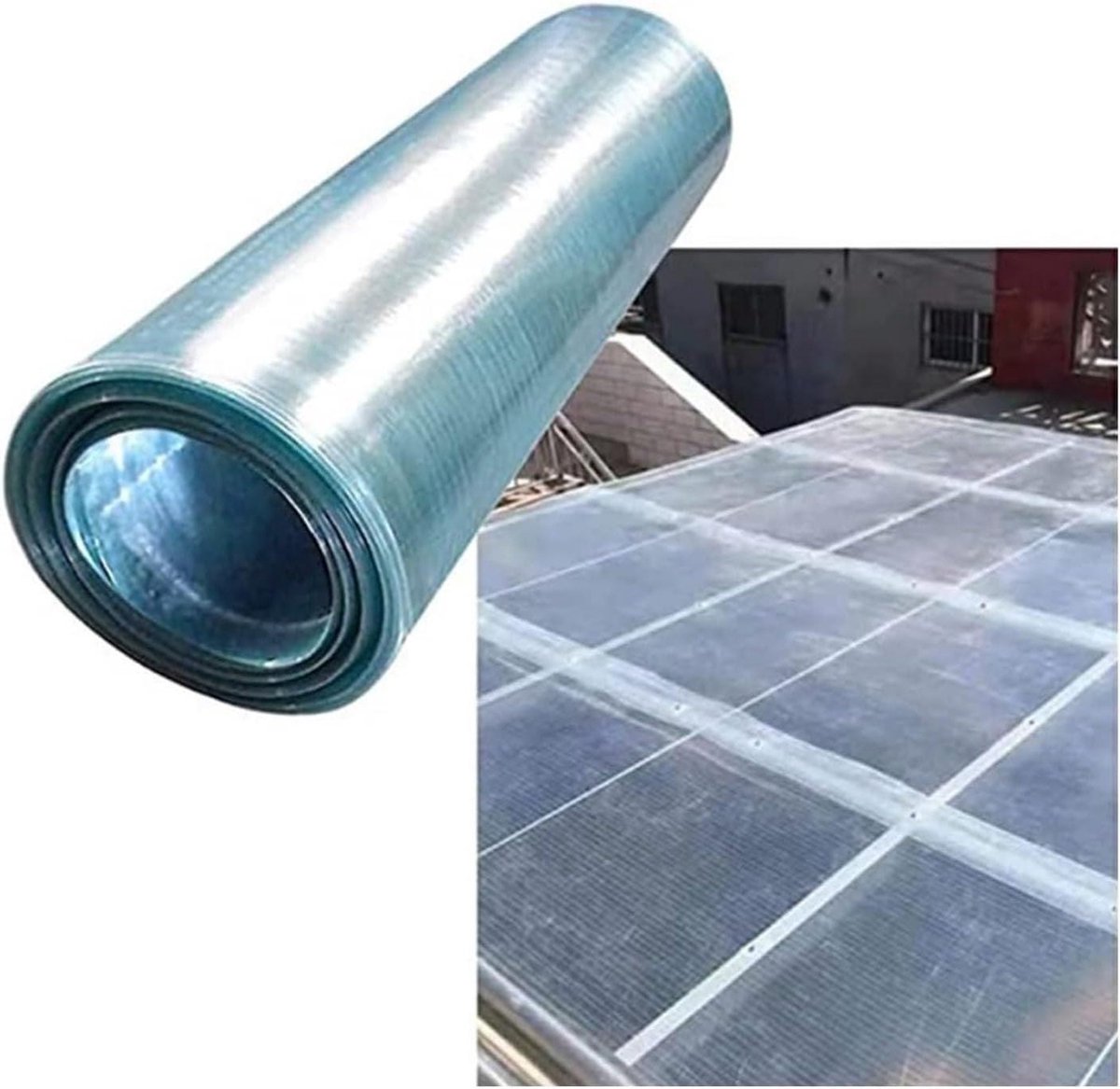 Weerbestendig Dakpaneel - Polycarbonaat Plaat - Kassen Bouwen - Hoge Lichttransmissie - 0.8 mm Dik - Transparant