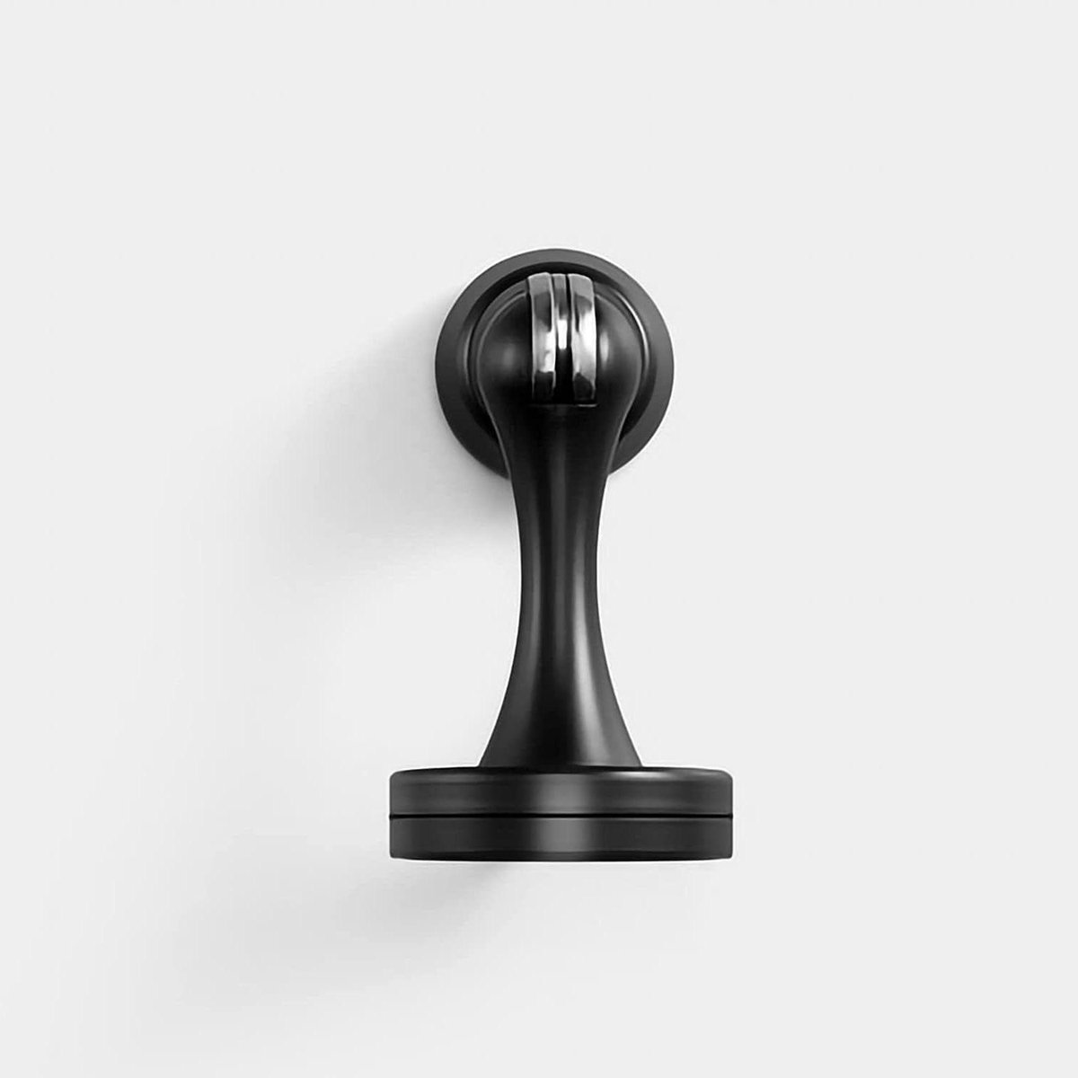 Deurstop - Deurvanger - Deur openhouden - Magnetische bevestiging - 1 stuk - Zwart