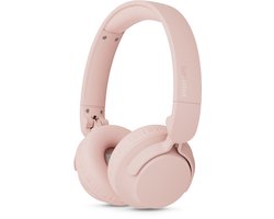 PHILIPS TAH4000 draadloze on-ear hoofdtelefoon, 70 uur afspeeltijd, Dynamic Bass, 32 mm drivers, Bluetooth 6.0 Multipoint, snelkoppelen, vervangbare kussentjes & batterij, licht & opvouwbaar – Roze