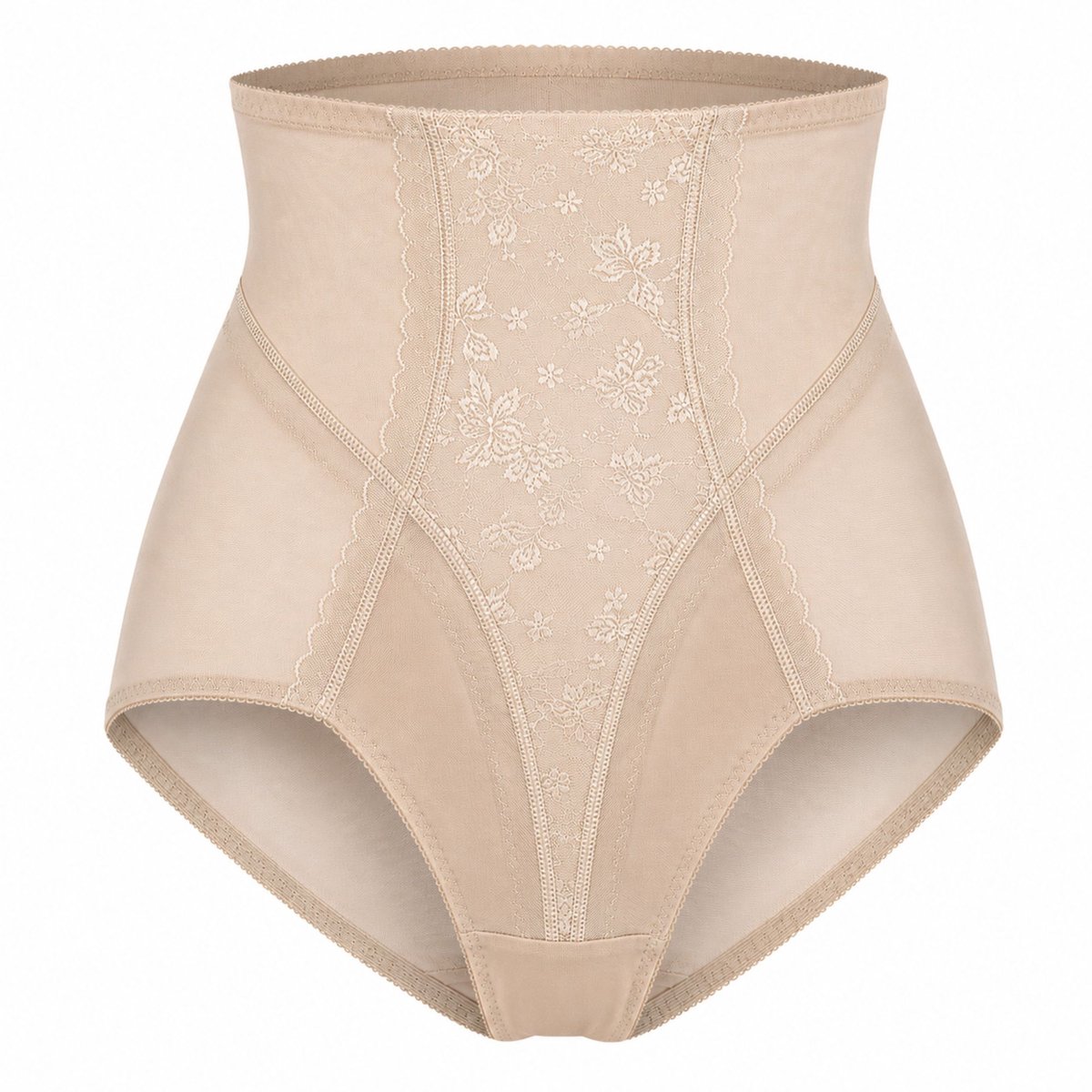 J&C Sterk Corrigerende Hoge Taille Slip met Billenvormende Inzetstukken – Extra Sterke Buik- en Taillecorrectie- Slip Shapewear - Huid Beige