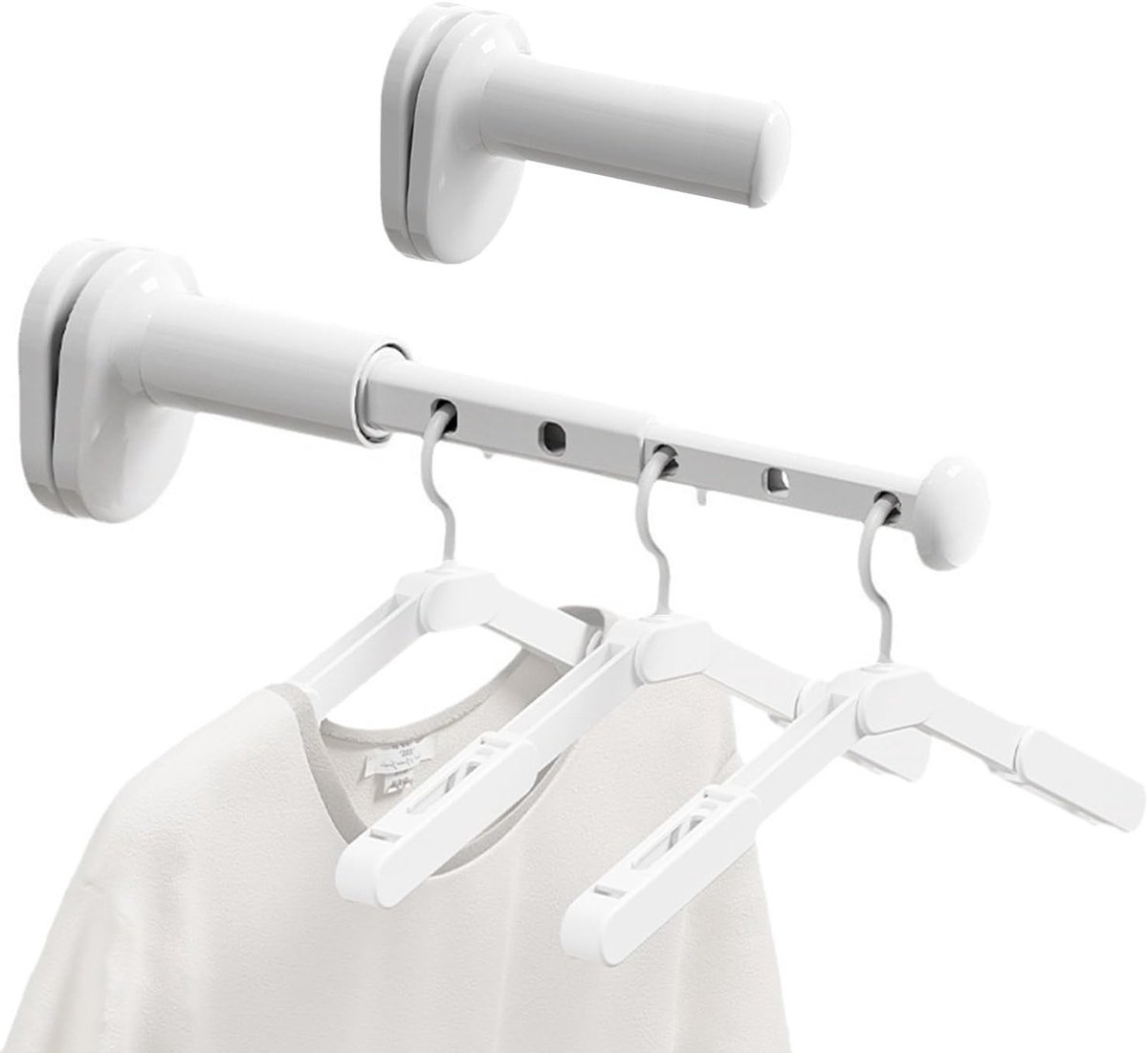 2-Pack Reis Droogrek Klein Opvouwbaar Wanddroger Uitbreidbaar Ruimtebesparend voor Kleding Camping en Hotels