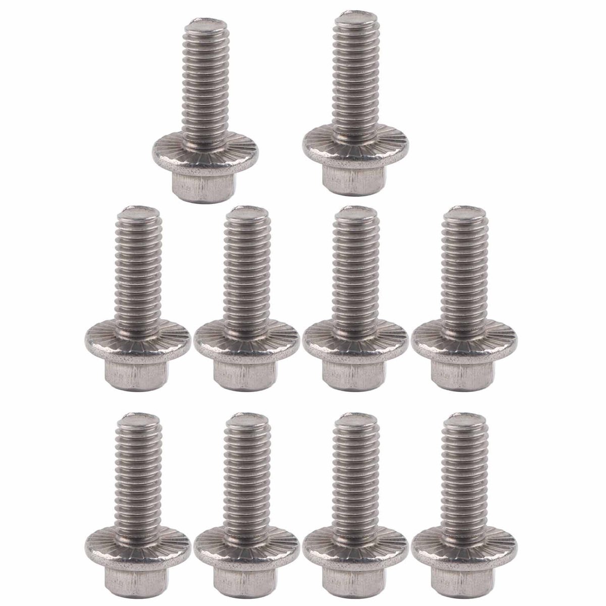 Dailygoods- Inbusschroef M6 - 10 Stuks - Roestvrij Staal 304 - Zeskantschroeven - Bevestigingsmiddel - Corrosiebestendig - Schroef