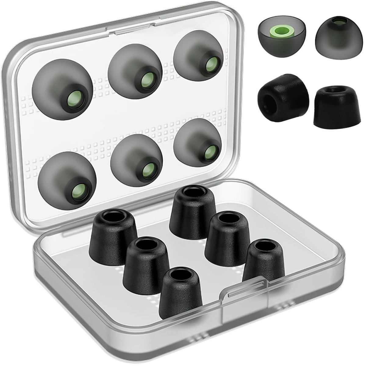 Dailygoods - Vervangende Oordopjes - Comfortabele In-Ear Oordopjes - Geluidsisolatie - Maten S/M/L - Traagschuim en Siliconen - Geschikt voor Sport en...