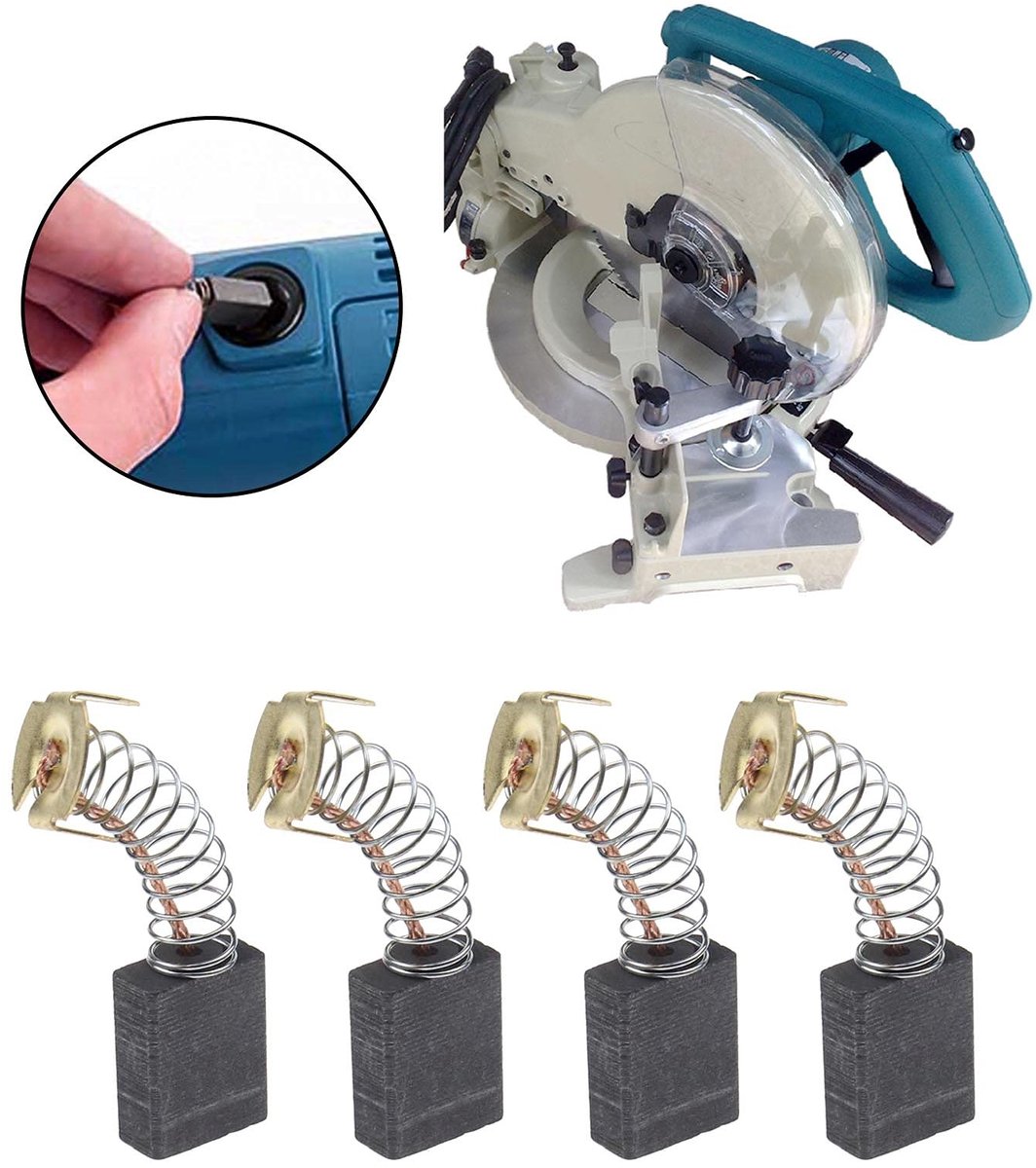 Dailygoods - 2 Paar Carbon Borstels voor Power Tools