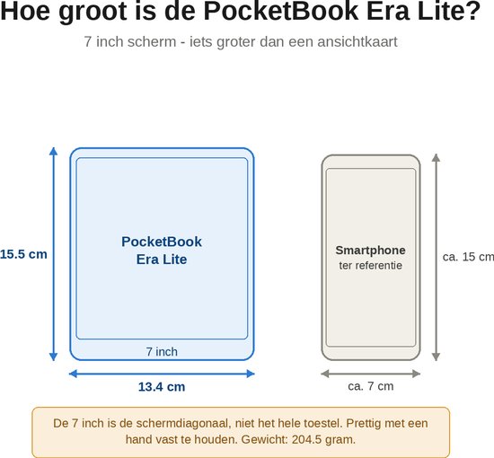 PocketBook Era Lite e-reader Stone Green – 7 inch – 16 GB – spatwaterdicht + Stone Green met Wintertime Flip Cover – voordeelbundel — afbeelding 3