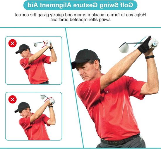 Dailygoods- Polshulp Verstelbaar - Golf Trainer - Zwaaitrainer - Trainingshulp - Correctie Arm - Bescherming Pols - Golftrainer van Dailygoods — afbeelding 4