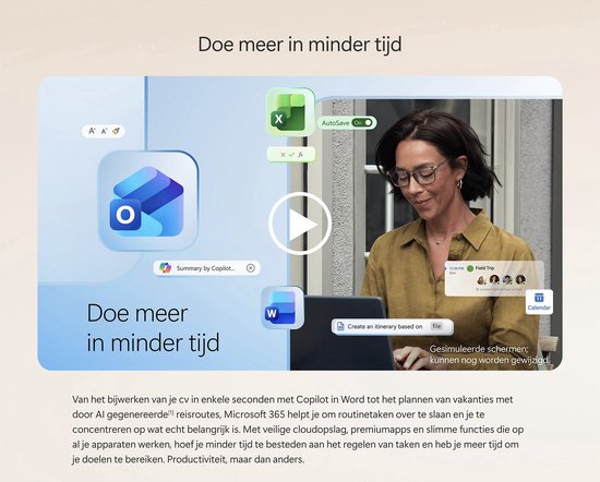 Microsoft Office voor Thuisgebruik 2024 - 1 Gebruiker - 1 apparaat - Meertalig - Eenmalige aankoop - Download