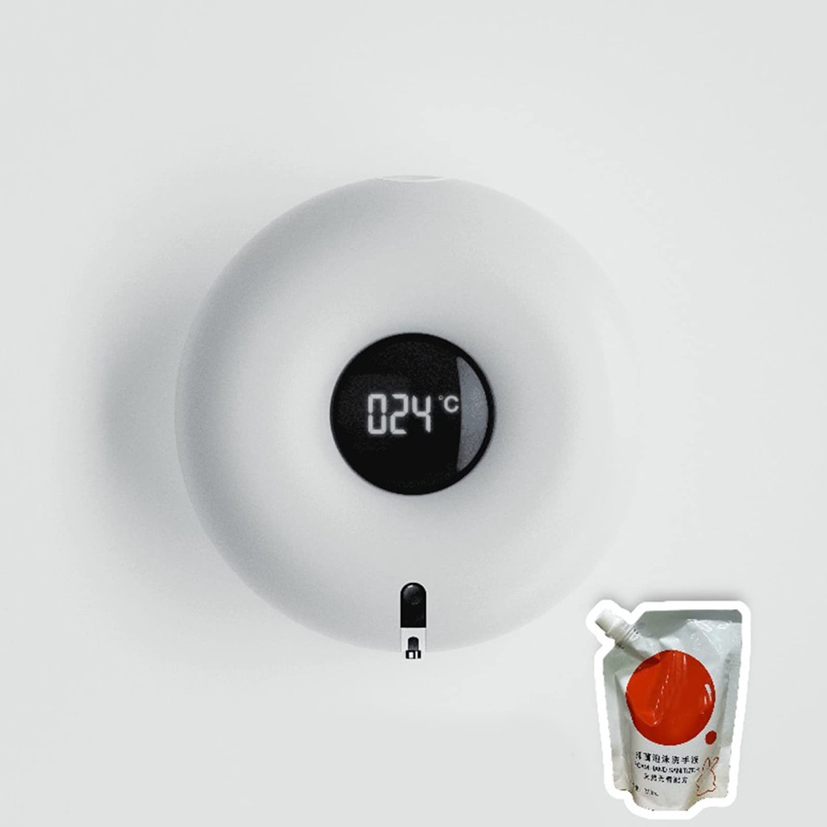 Dailygoods - Automatische Foam Zeepdispenser - Infrarood Inductie - Touchless Gebruik - Witte Kleine Beer - USB Opladen - Geschikt voor Diverse Vloeis...