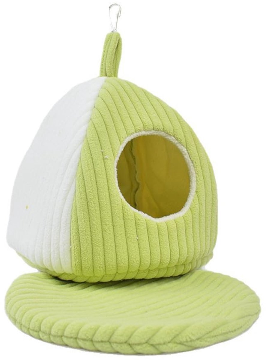 Dailygoods- Wintervogelnest Warm - Hangmat voor Papegaai - Afneembaar Kussen - Katoen - Eenvoudig te Installeren - Ruimtebesparend