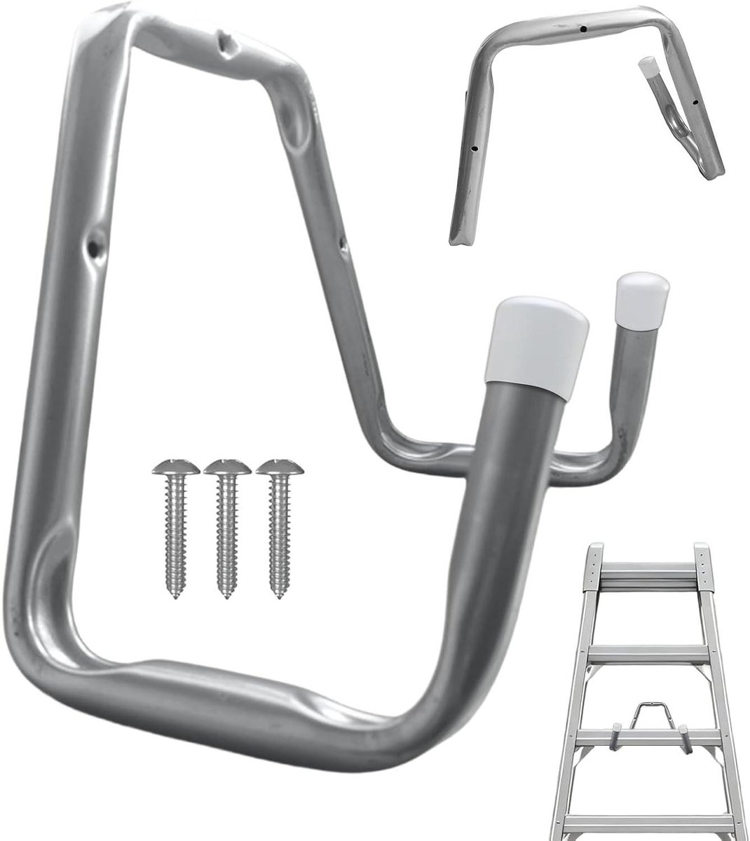 Garageladderhanger - Opberghaak - Ruimte Benutten - Schadebeveiliging - 30 x 23 x 17 cm - Meerkleurig