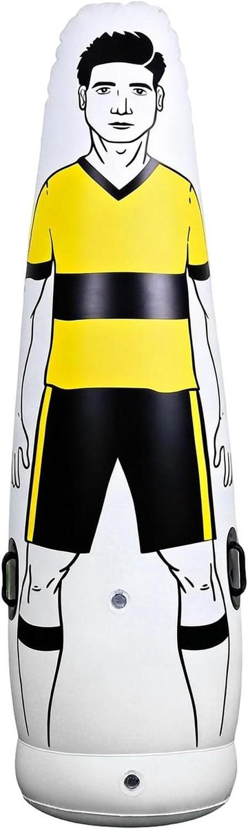 Voetbal Trainingspop - Opblaasbare Verdediger - Voetbalvaardigheden Trainen - Automatisch Herstel - 160 cm - Geel