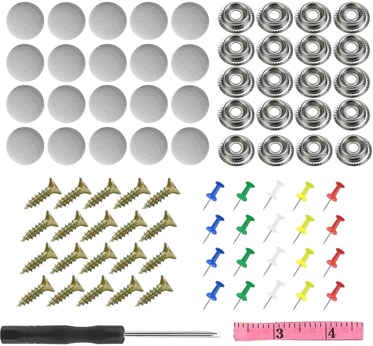 Dailygoods- Klinknagels 20 Stuks - Dakreparatie - Bevestiging van Doek - Klinknagel Tang - Roestwerende Coating - Hoogwaardig Materiaal - Dakbevestiging