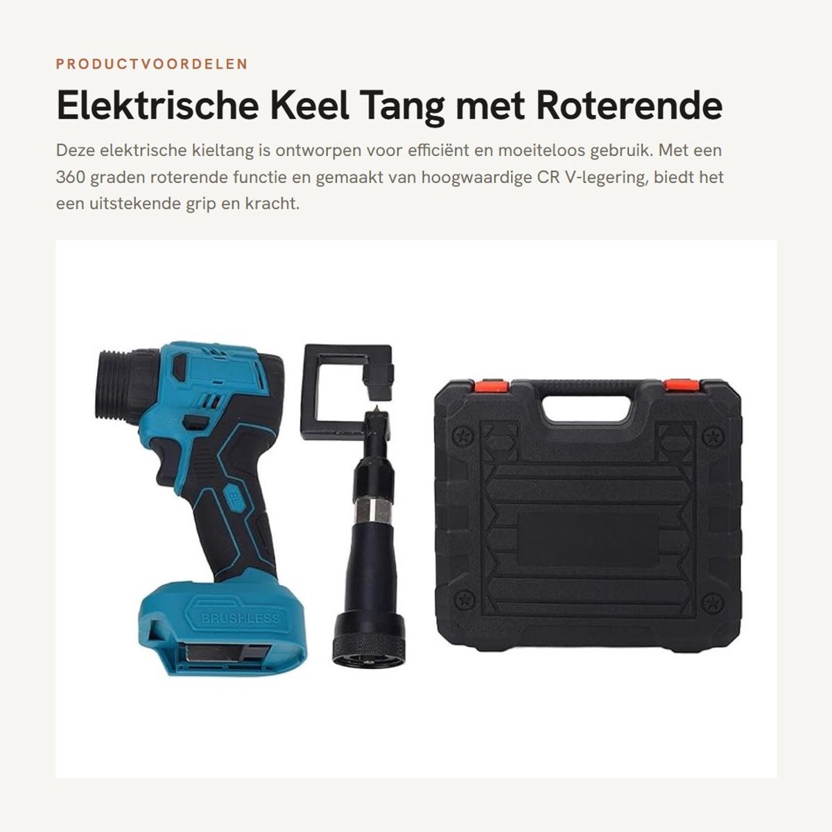 Dailygoods - Elektrische Keel Tang met Roterende Functie
