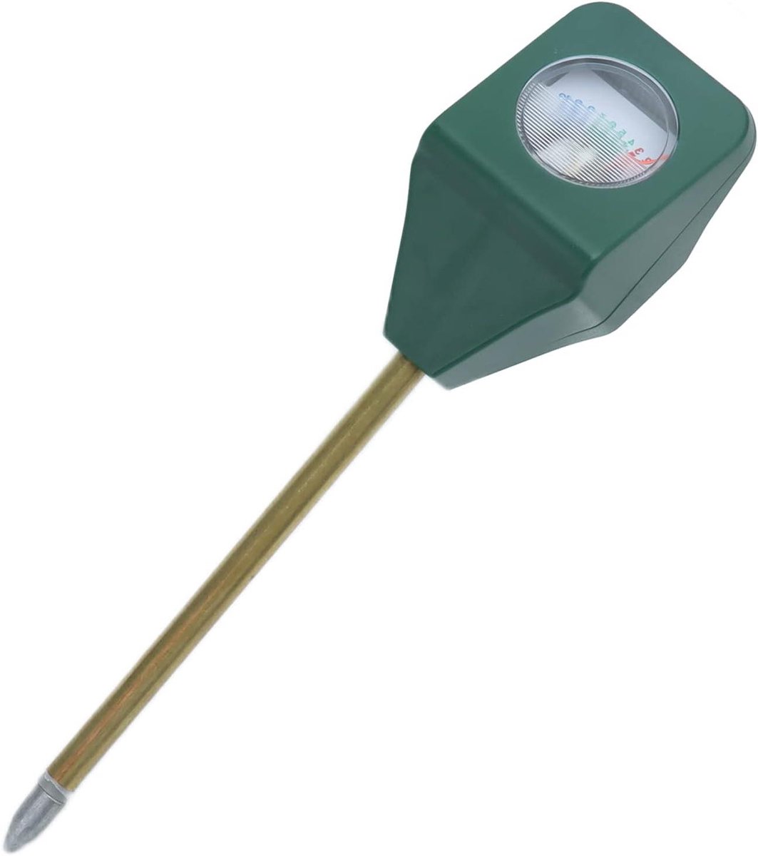 Mini Bodemmeter - Bodemtestmeter Tester - Planten Water Geven - Geen Batterijen Nodig - 14.3 cm - Zilver