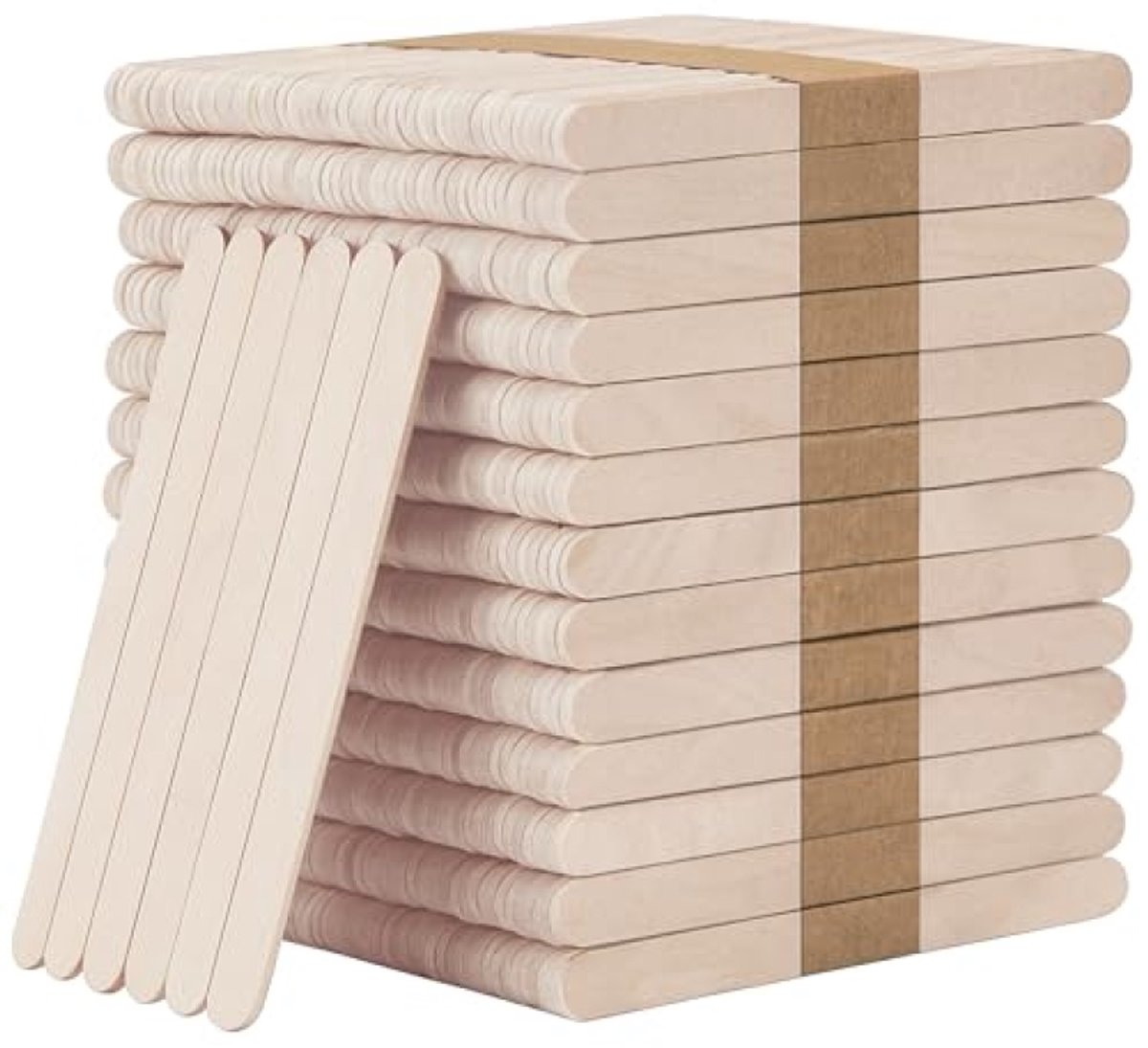 Houten IJsstokjes 1000 stuks - 114 x 9 x 2 mm - Spatels voor knutselen, DIY en ijsbereiding