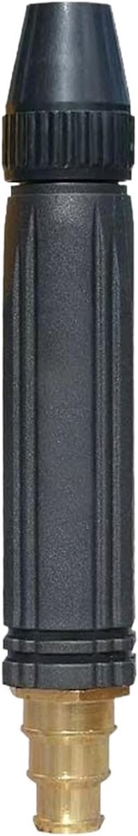 Hogedrukreiniger Mondstuk - Slang Opzetstuk - Buiten Schoonmaken - Modderverwijderende Straal - 18 x 3 x 3 cm - Zilver