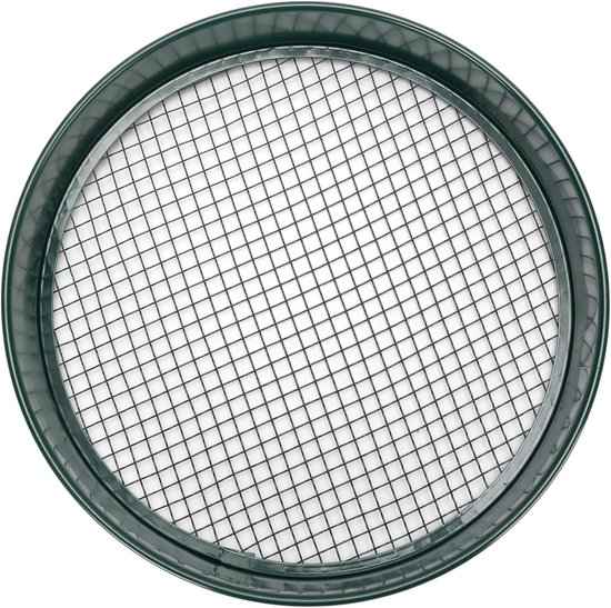 Tuinzeef Bodemzeef - Grondzeef Compostzeef - Planten Potgrond Zeven - Verwisselbare Maaswijdten - 30.5 cm Diameter - Donkergroen — afbeelding 4
