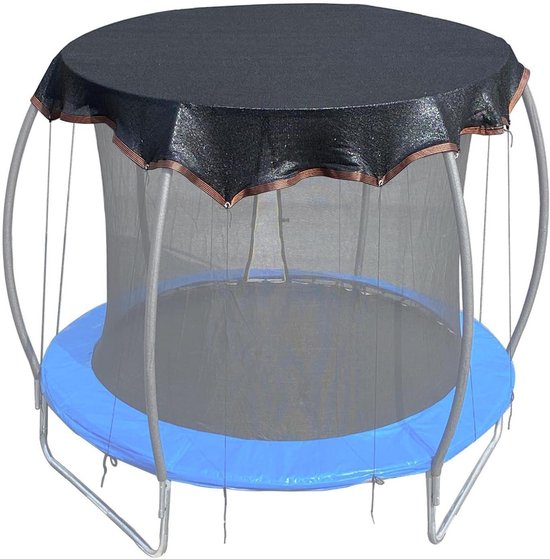 Trampoline Afdekhoes - Beschermhoes Trampoline - Bescherming Buiten - UV-Bescherming - 35 meter - Zwart