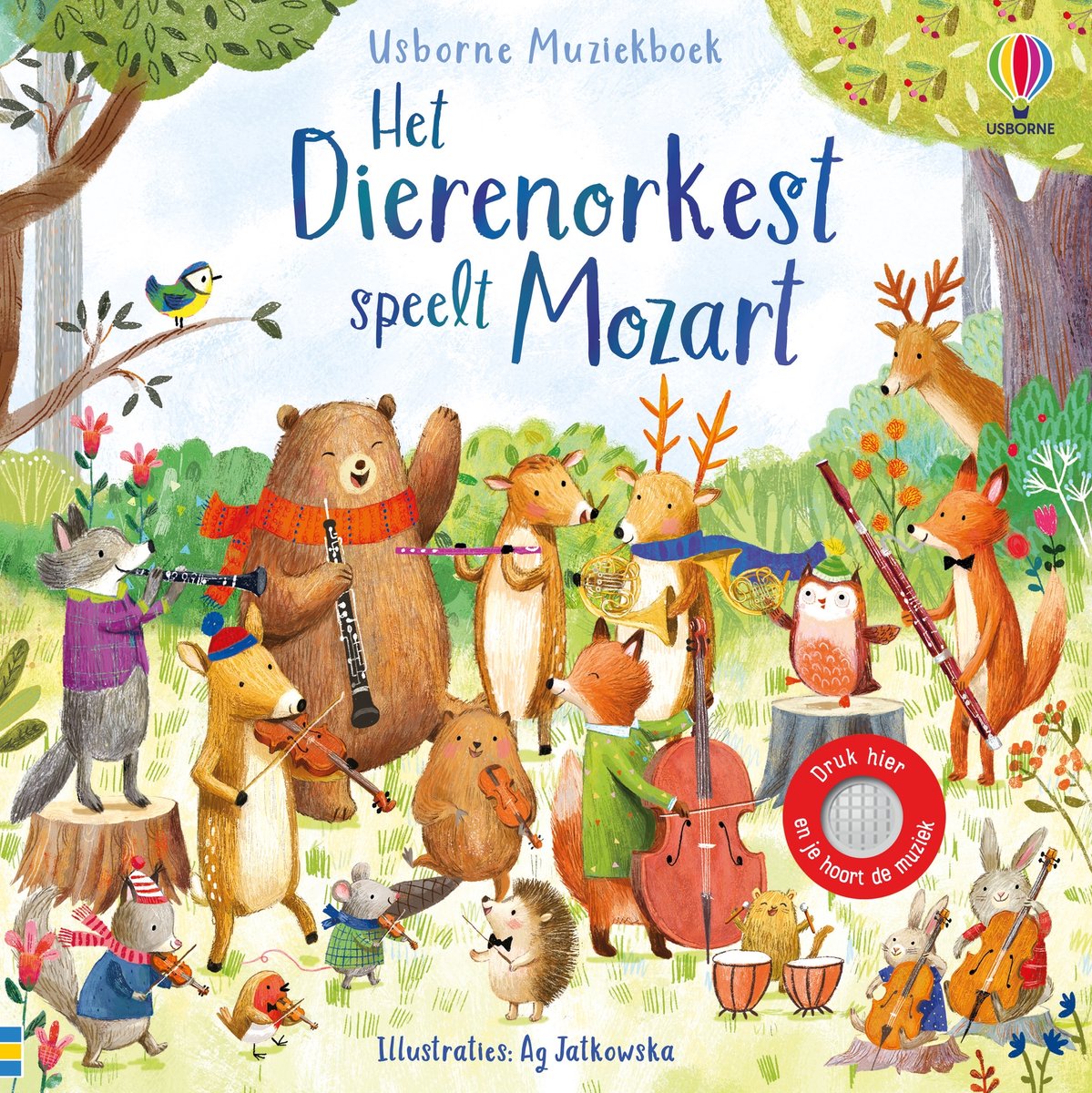 Omslag van Het dierenorkest speelt Mozart