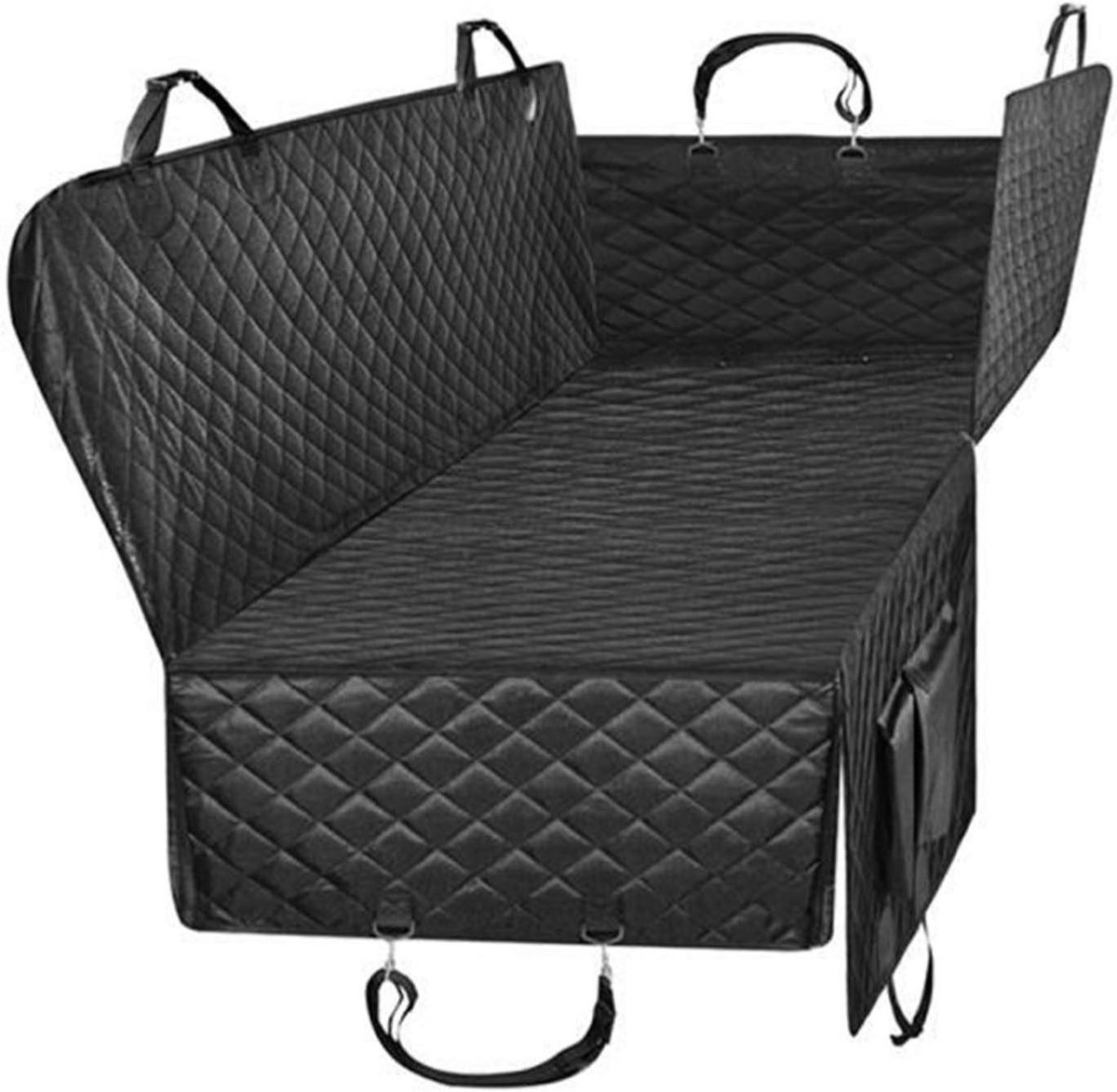 Honden autostoelhoes - Reisbeschermer Bank - Veilig Vervoer - Waterdicht Materiaal - 162x153cm - Zwart