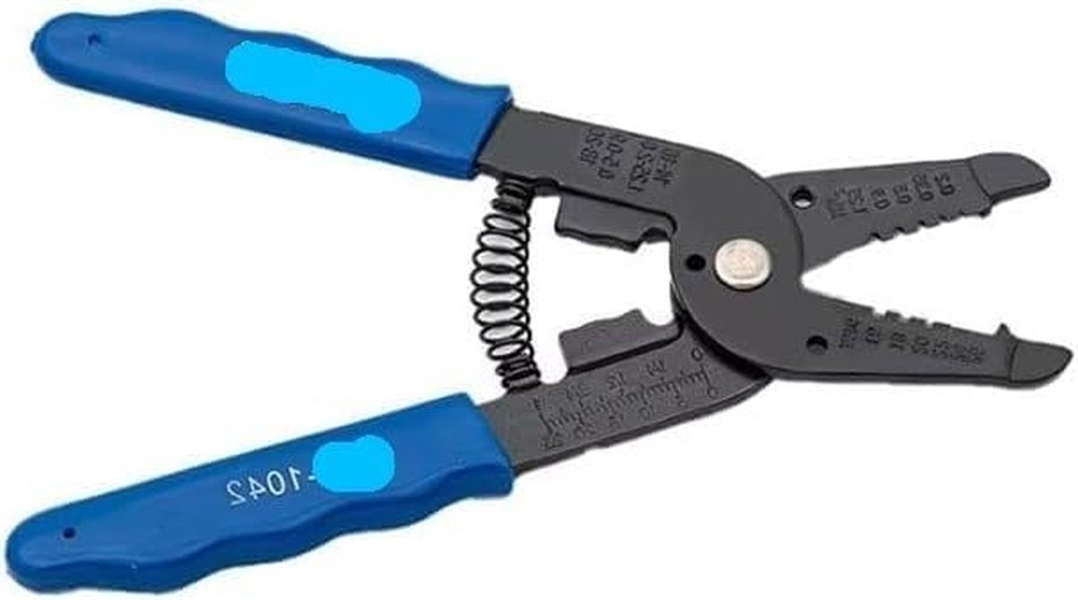 Multifunctionele Tang - Draadstripper Kniptang - Schroeven Verwijderen - Ergonomische Handgreep - 170 mm - Blauw