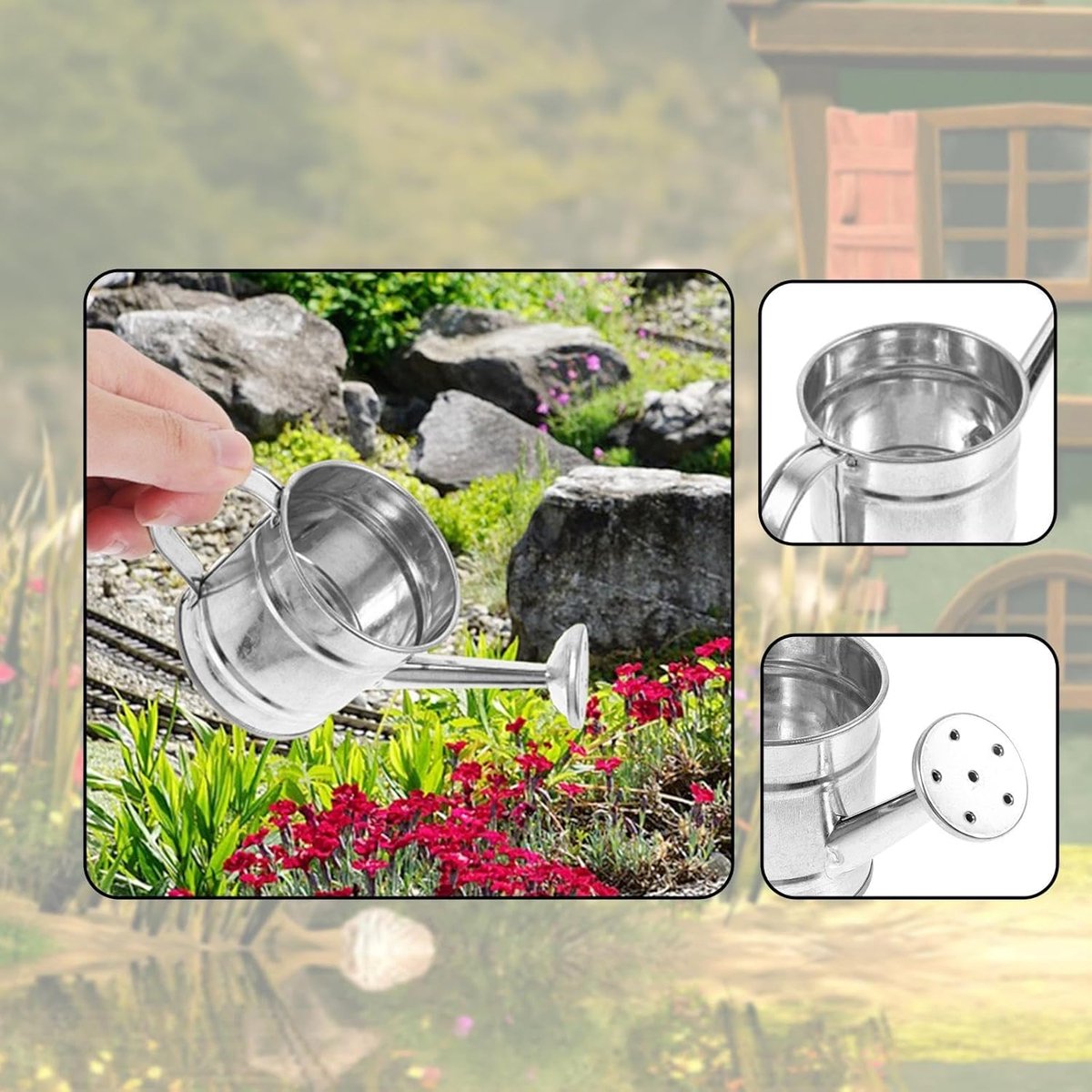Mini Gieters Kinderen - Kleine gieter set - Tuinieren en Spelen - Set van vijf stuks - 15 cm lengte