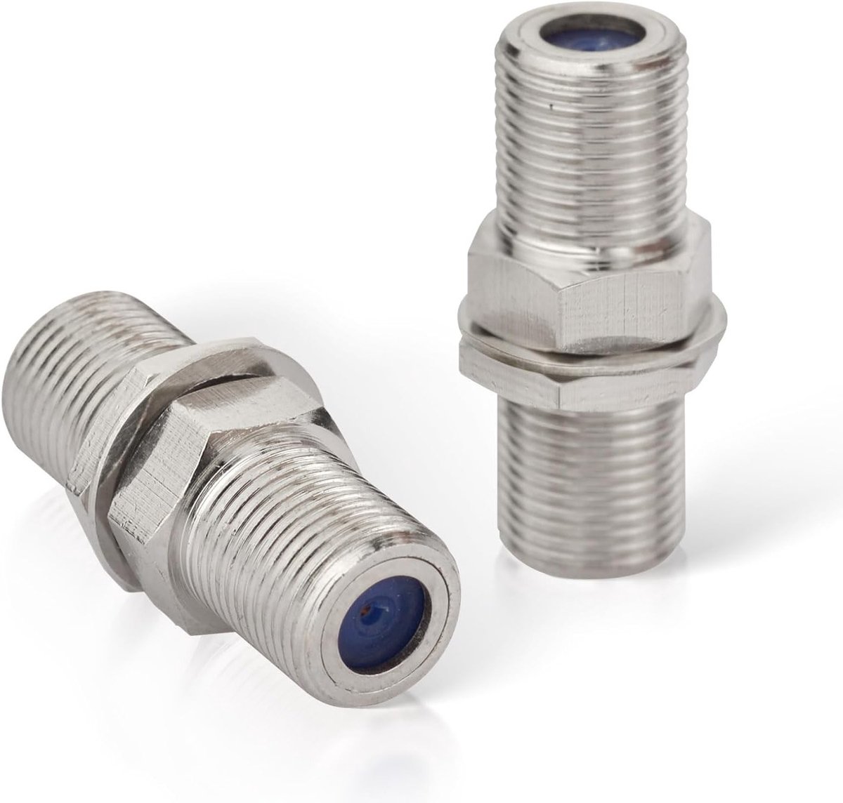 F Buchse Adapter voor Antennekabel, Satellietkabel en Coaxkabel Verlenging - Set van 2, Ideaal voor TV en Radio Ontvangst