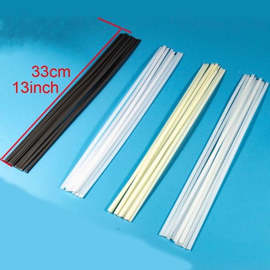 Plastic Lasstaven Set - Reparatiesets Lassen - Kunststof Reparatie - Verschillende Materiaaltypes - 33cm Lengte - Meerdere Kleuren — afbeelding 5