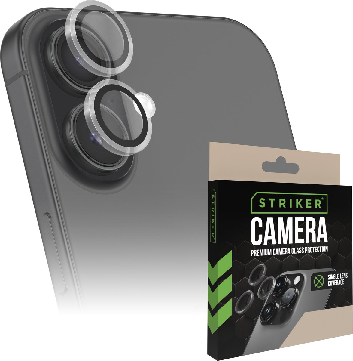 Striker Single Lens Glass Camera Protector - Transparent - Apple iPhone 18 Pro/18 Pro Max