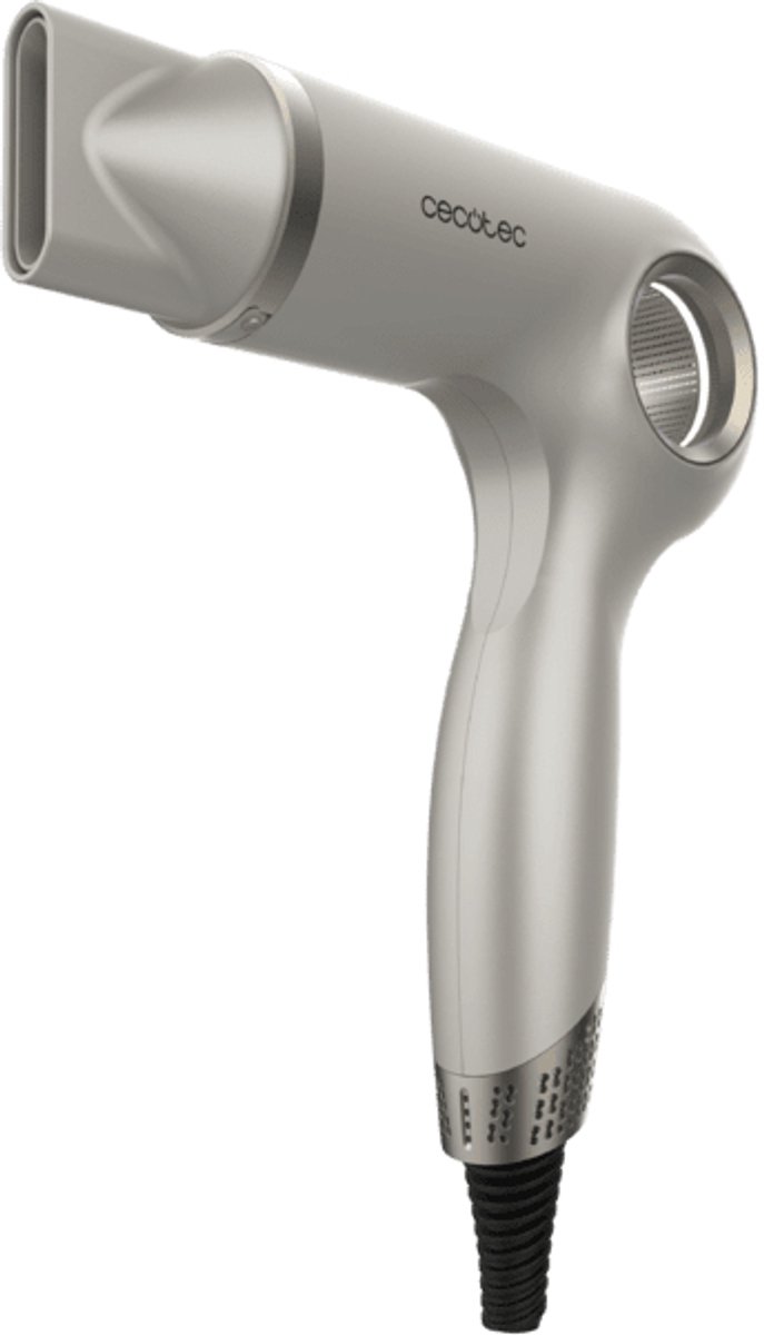 Cecotec Secador de Pelo Iones con 6 Accesorios DryGlam Waves 6in1 Sensor. 1400W, 110000rpm, Tecnología de Sensor de Distancia