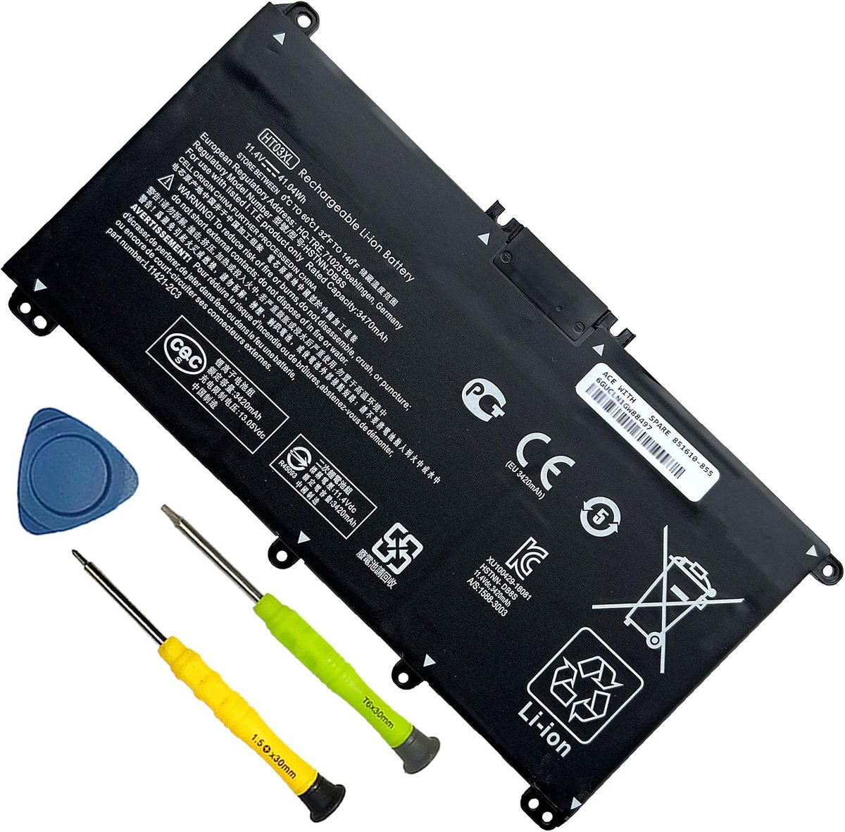 ANTIEE HT03XL Laptop Battery Compatible with HP Pavilion 14-CE 15-CS 15-DA 250 G7 255 G7 Series L11421-542 HSTNN-UB7J - ShopVlot