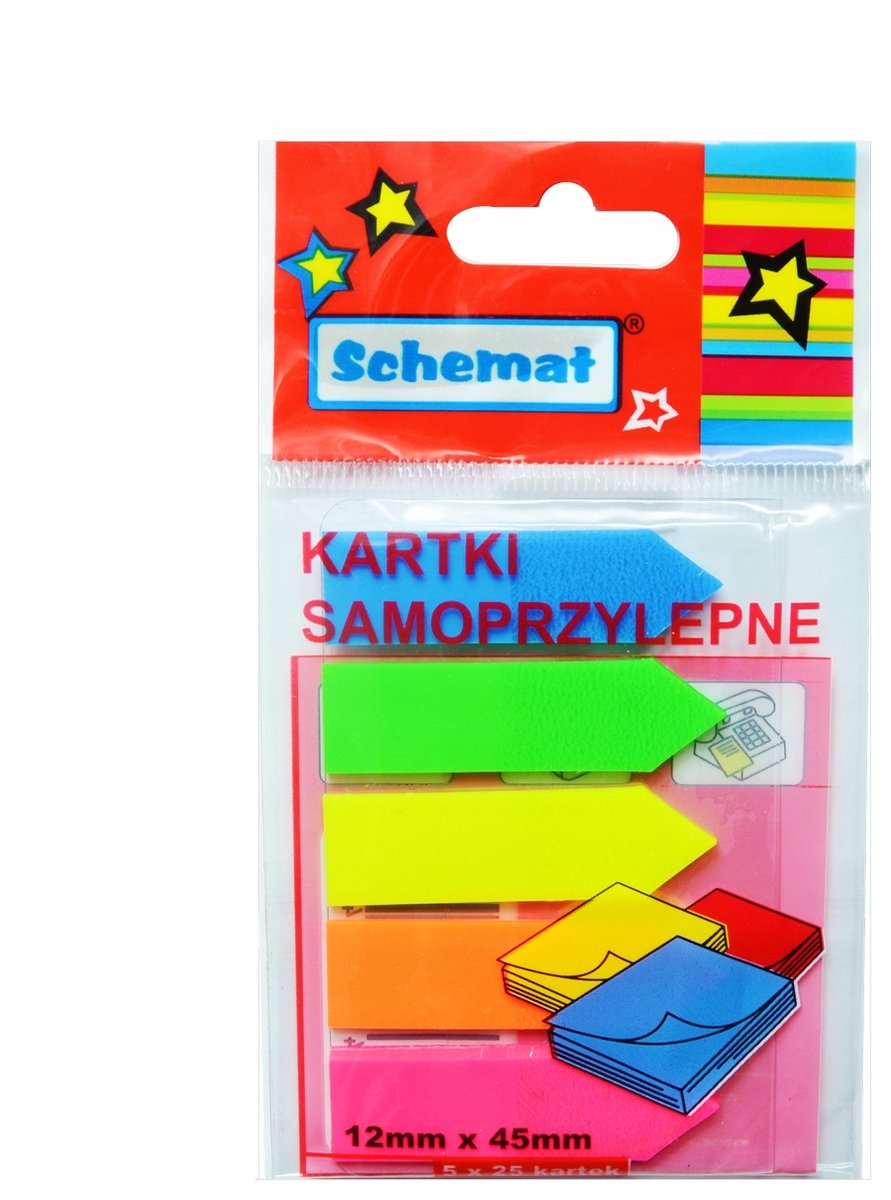 Kleurrijke Zelfklevende Blokkades 125 Stuks, 12x45mm - Organiseer Efficiënt