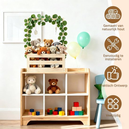 CRLYN® Kraammand - Geboortemand - Kraamcadeau Meisje -Lichtbruin — afbeelding 4