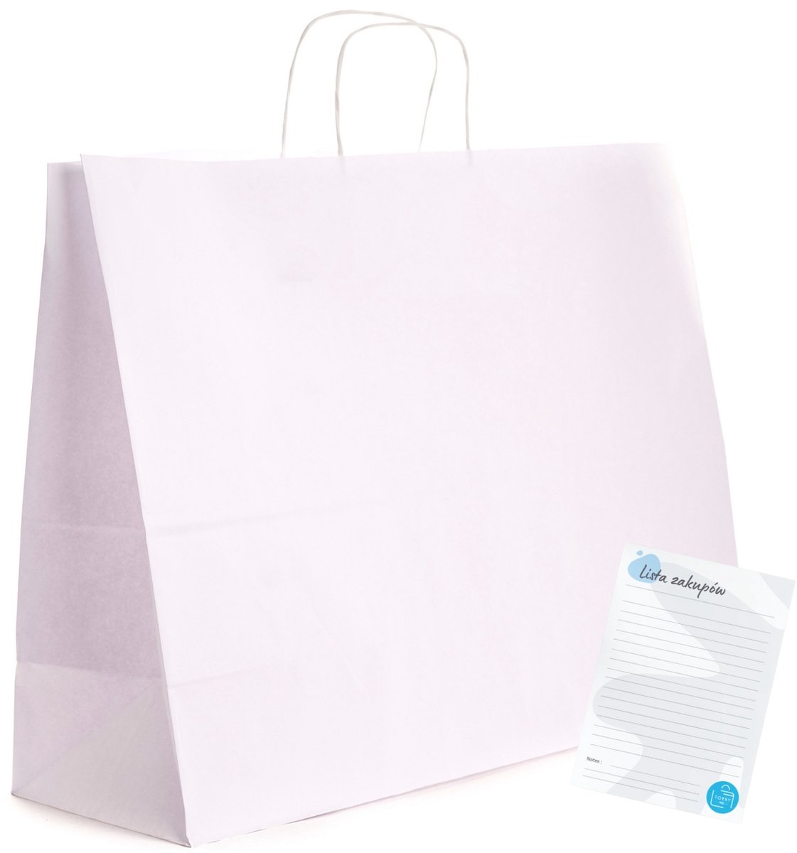 Grote witte papierladen, 50x18x39cm, 25 stuks
