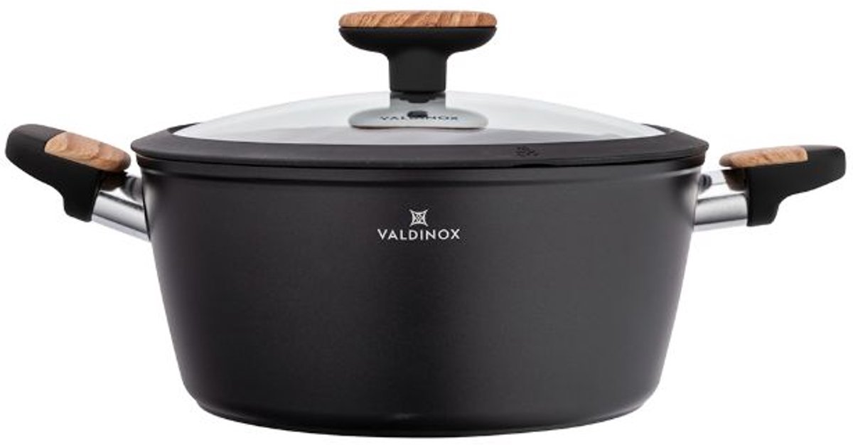 Valdinox Mustang Pan 20cm 2.2L met Deksel - Antiaanbaklaag