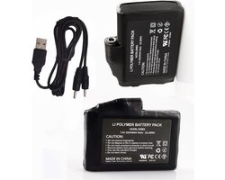 Oplaadbare Batterijen - 7.4V - 2200mAh - Li-Polymer voor Verwarmde Handschoenen en Sokken