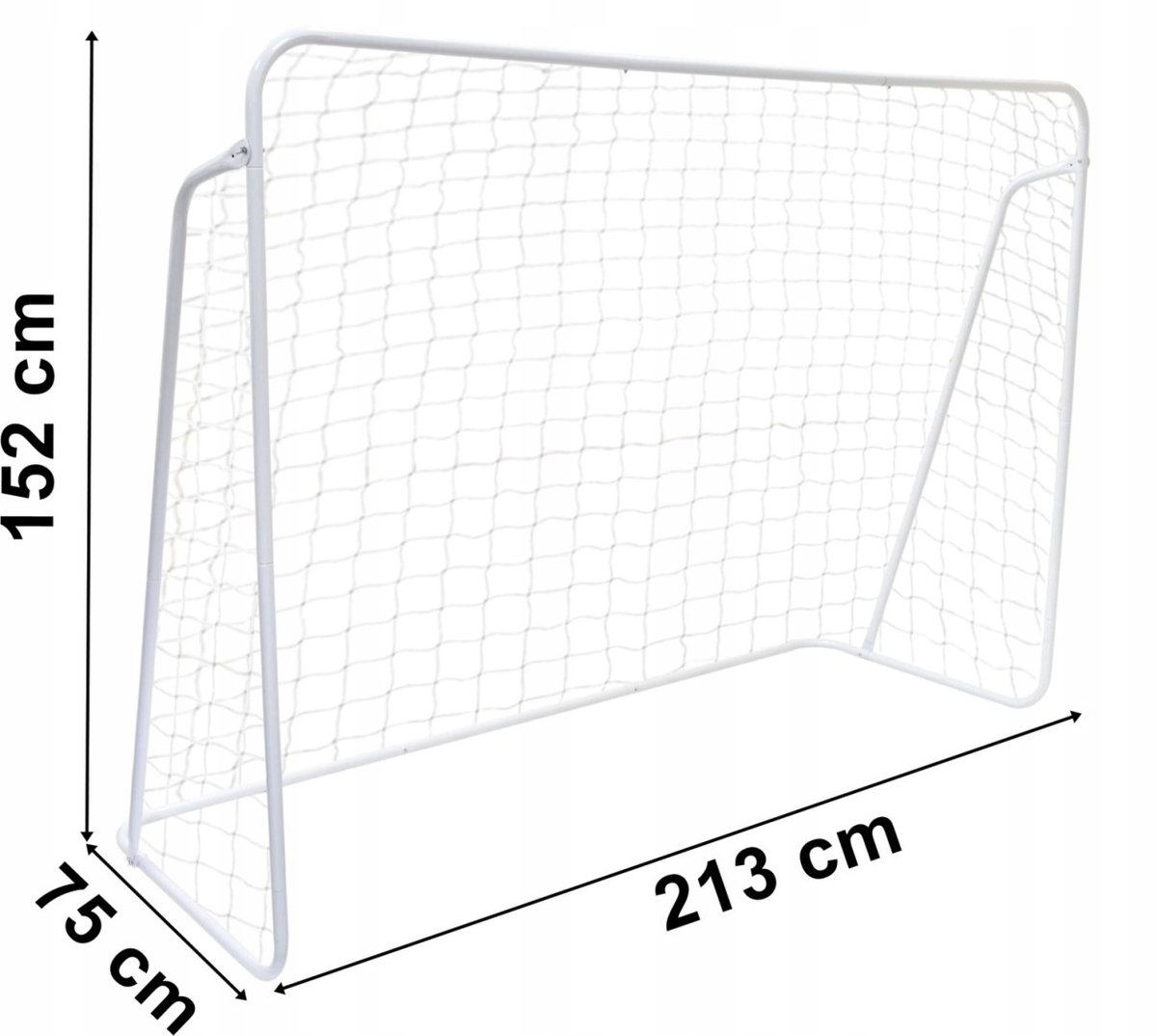 Xboost PAOLO voetbaldoel 213x152 cm wit - Trainingsdoel voor kinderen