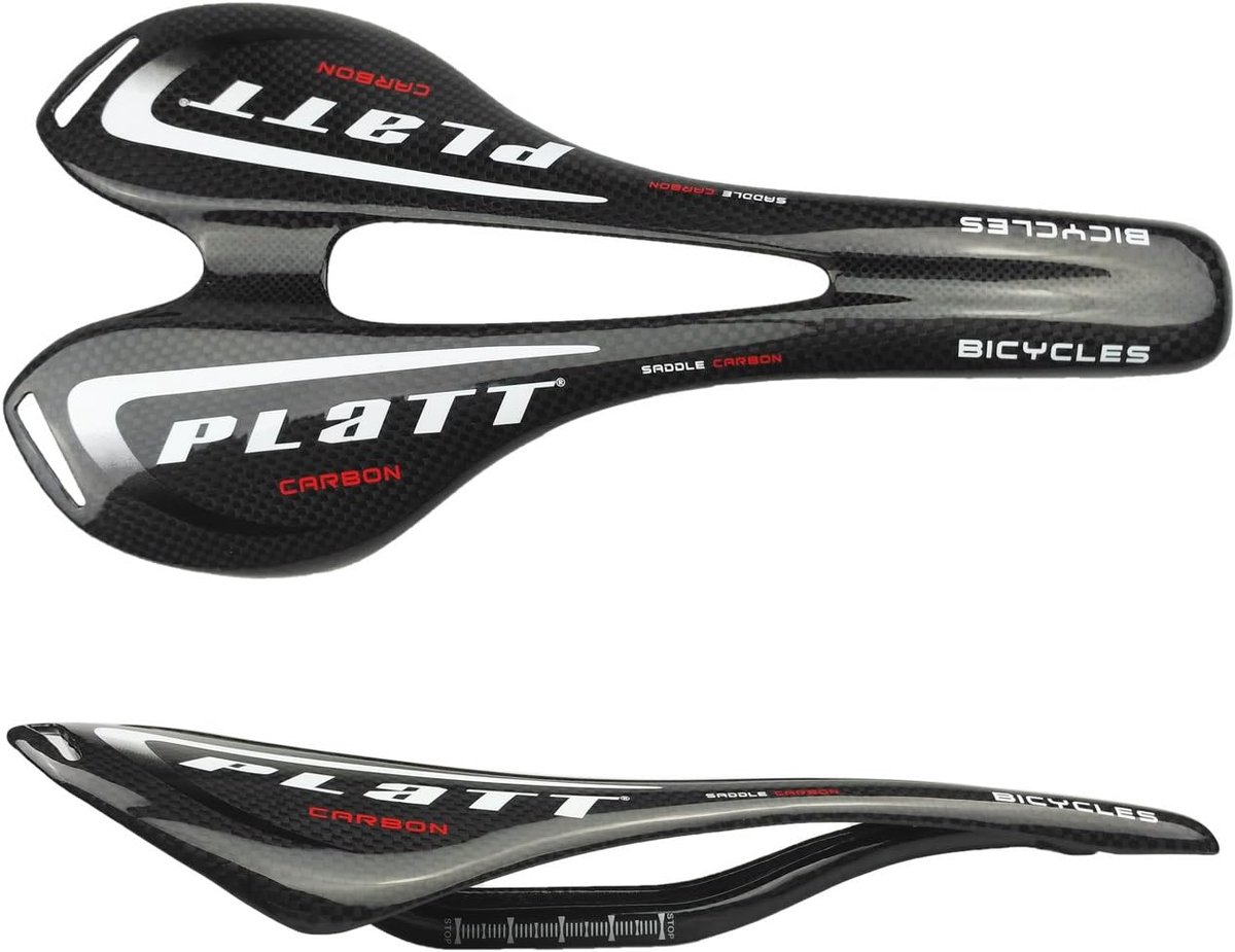 Fiets zadel 270x150mm - Volledig carbon - Ultra lichtgewicht - Comfortabel voor mountainbike